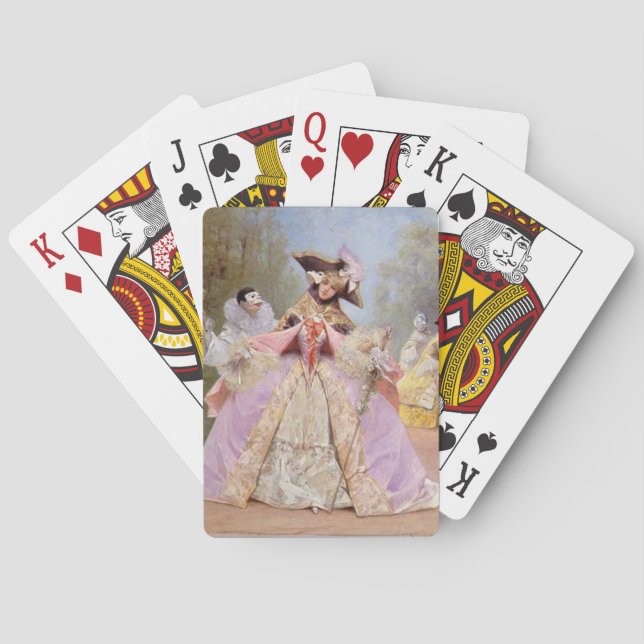 Viktorianische Masquerade Ball Playing Cards Spielkarten (Rückseite)