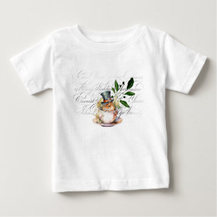 Viktorianische Maus in Teetasse Baby T-shirt