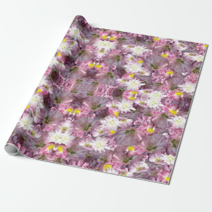 Viktorianische Mauve-Blume Geschenkpapier