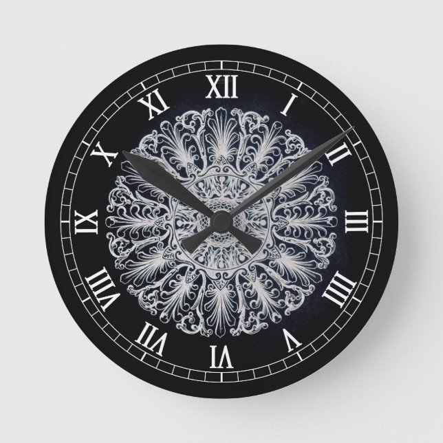 Viktorianische Medallion-Mauer-Uhr Runde Wanduhr (Vorderseite)