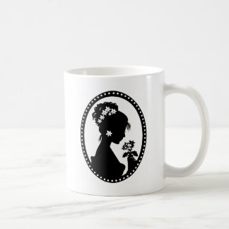Viktorianische Miniatur-Silhouette Kaffeetasse