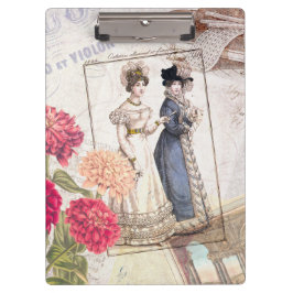 Viktorianische Mode Collage Klemmbrett