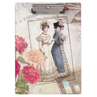 Viktorianische Mode Collage Klemmbrett