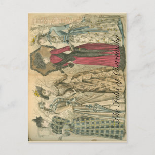 Viktorianische Mode Postkarte