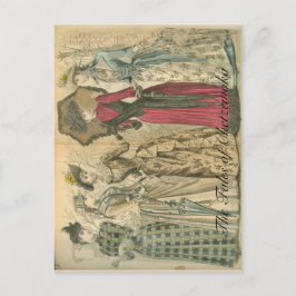 Viktorianische Mode Postkarte