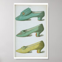 viktorianische Mode-Shoe-Plate aus dem 18. Jahrhun