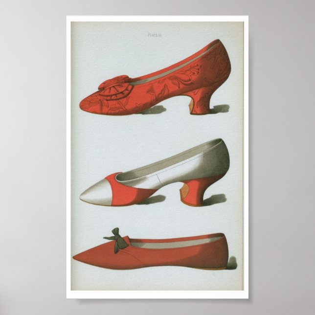 viktorianische Mode Shoe Plate XX Art Poster (Vorne)
