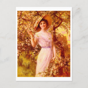 Viktorianische Mode, Vintager Stil Postkarte