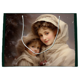 Viktorianische Mutter und Kind Große Geschenktüte