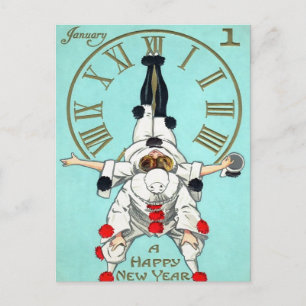 Viktorianische Neujahrsuhr (2 von 4) Postkarte