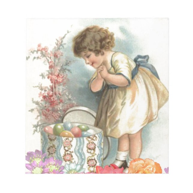 viktorianische Ostereier Notizblock (Vorderseite)