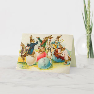 Viktorianische Ostersonnkarte Feiertagskarte