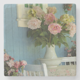 Viktorianische Peonies - Martha's Vineyard Steinuntersetzer