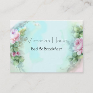 Viktorianische Pink Roses Business Cards Visitenkarte