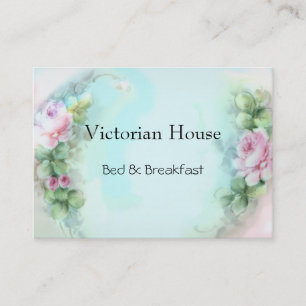Viktorianische Pink Roses Business Cards Visitenkarte