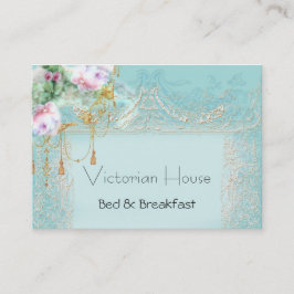 Viktorianische Pink Roses Business Cards Visitenkarte