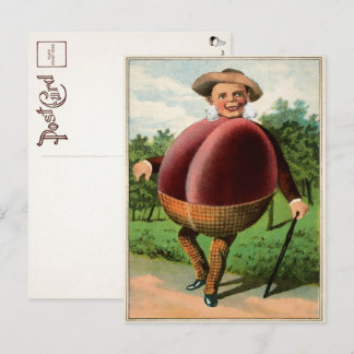 Viktorianische Plum Man Postkarte