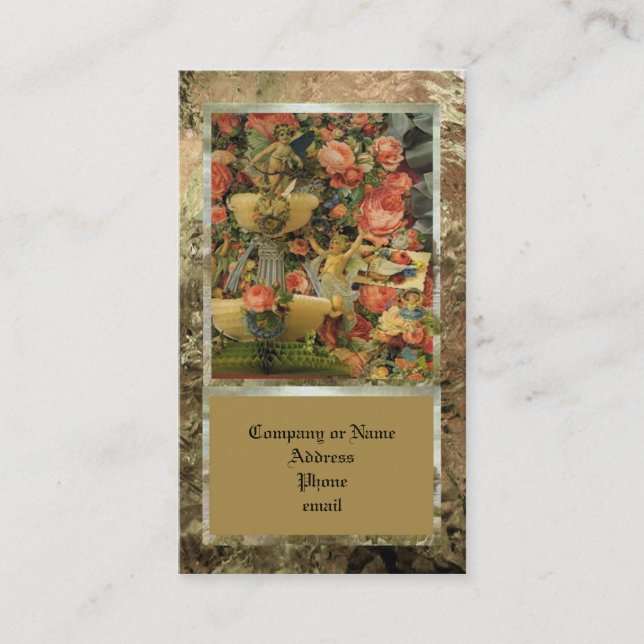 Viktorianische Profil-oder Geschäfts-Karte Visitenkarte (Vorderseite)