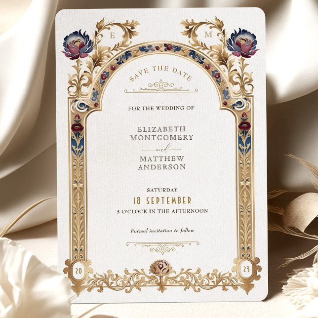 Viktorianische Ranunculus Hochzeit Speichern Sie d Einladung (Von Creator hochgeladen)