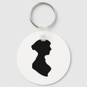Viktorianische Regency Silhouette Schlüsselanhänger