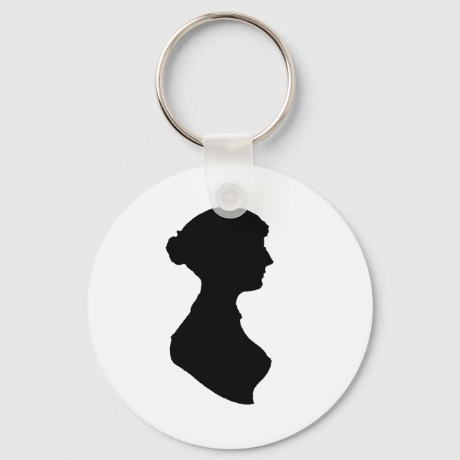 Viktorianische Regency Silhouette Schlüsselanhänger (Vorderseite)