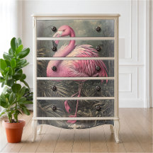 Viktorianische rosa Flamingo Vintage Illustration
