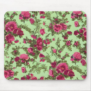 Viktorianische rosa Rosen Mousepad