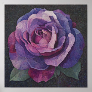 Viktorianische Rose Botanische Florale Heimtextili Poster