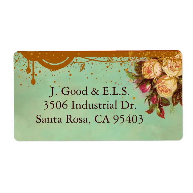 Viktorianische Rose Elegante benutzerdefinierte La (Vorne)