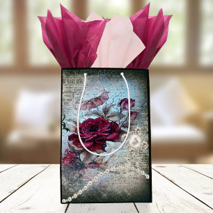 Viktorianische Rose Ephemera Mittlere Geschenktüte