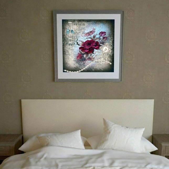 Viktorianische Rose Ephemera Poster (Von Creator hochgeladen)