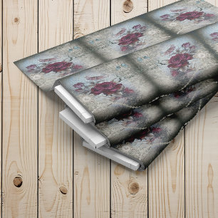 Viktorianische Rose Ephemera Spiegelmuster Stoff