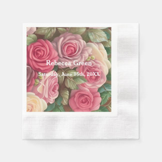 Viktorianische Rose Garden - Wedding Bouquet Serviette