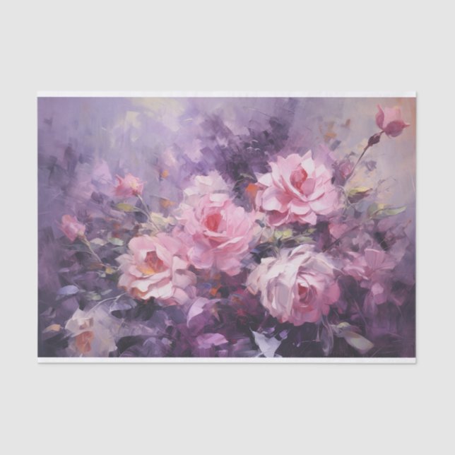 Viktorianische Rose Garten II Seidenpapier (Vorderseite)