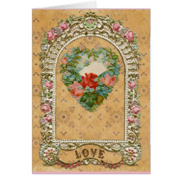 Viktorianische Rose Herzhafen romantische Vintage