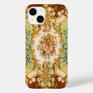 Viktorianische Rose mit Blumenmotiven in rosa Brau Case-Mate iPhone 14 Hülle