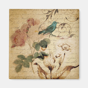 Viktorianische Rose Paris Schriften französischer Magnet