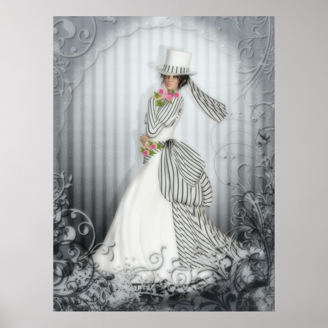 Viktorianische Rose Poster (Vorne)