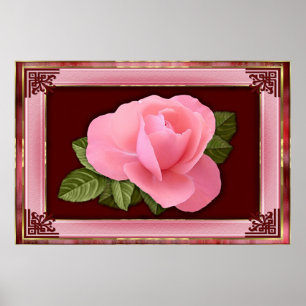 Viktorianische Rose Poster