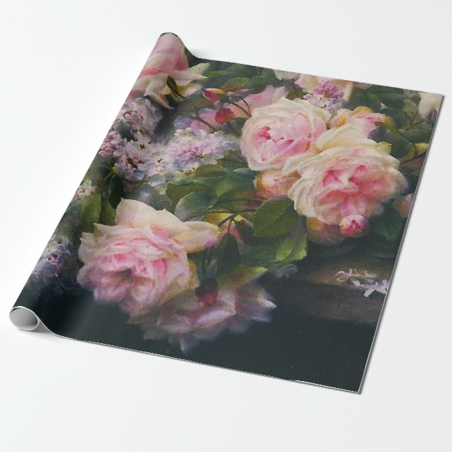 Viktorianische Rose und Lilacs Geschenkpapier (Ungerollt)