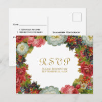 Viktorianische Rose Vintag Blumenzwiese RSVP