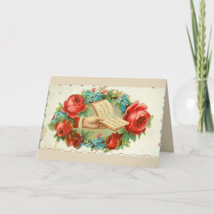 Viktorianische Rose werden gut Karte