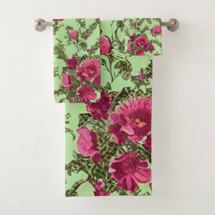Viktorianische Rosen Badhandtuch Set