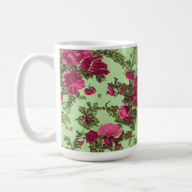 Viktorianische Rosen Kaffeetasse (Links)