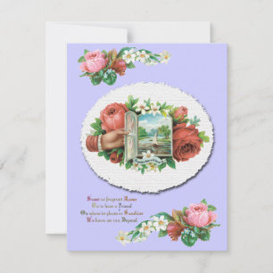 Viktorianische Rosen-kundenspezifische Einladung