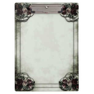 Viktorianische Rosen shabby chic Klemmbrett