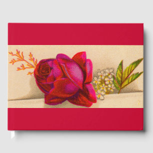 Viktorianische rote Rose Gästebuch