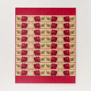 Viktorianische rote Rose Puzzle