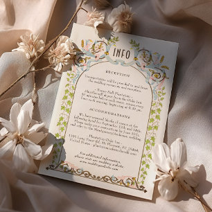 Viktorianische Royal Wedding Detail Card Einladung