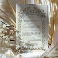 Viktorianische Royal Wedding Detail Card Elegante